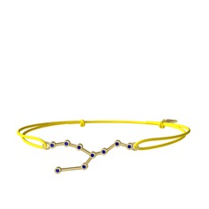 Taurus Bileklik - Lab safir 18 ayar altın bileklik #lrlxdb