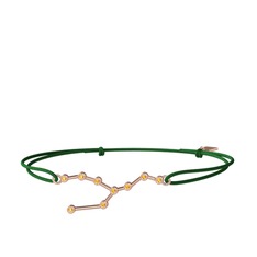 Taurus Bileklik - Sitrin 8 ayar rose altın bileklik #p9eoku