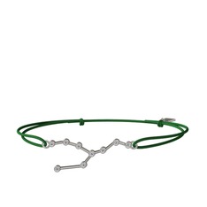 Taurus Bileklik - Beyaz zirkon 14 ayar beyaz altın bileklik #qy03if