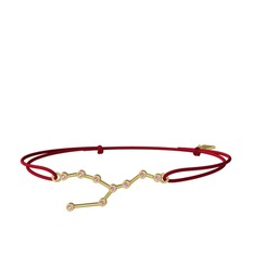 Taurus Bileklik - Pembe kuvars 925 ayar altın kaplama gümüş bileklik #rqye7i