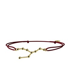 Taurus Bileklik - Siyah zirkon 925 ayar altın kaplama gümüş bileklik #rtkzgf