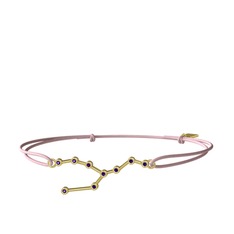 Ametist 8 ayar altın bileklik