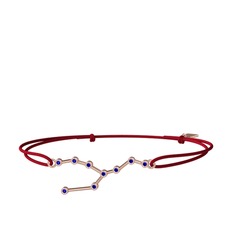 Lab safir 18 ayar rose altın bileklik