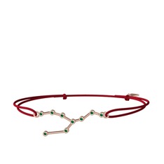 Taurus Bileklik - Yeşil kuvars 14 ayar rose altın bileklik #tzcbvs