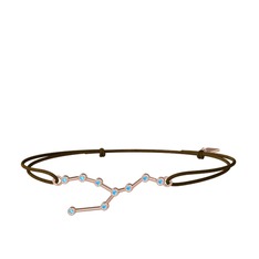 Taurus Bileklik - Akuamarin 925 ayar rose altın kaplama gümüş bileklik #v0fz82