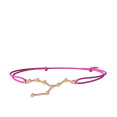 Taurus Bileklik - Sitrin 14 ayar rose altın bileklik #vafd13