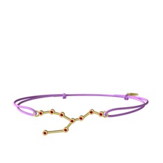 Taurus Bileklik - Garnet 8 ayar altın bileklik #wnkwim