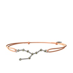 Peridot 14 ayar beyaz altın bileklik