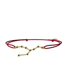 Taurus Bileklik - Siyah zirkon 14 ayar altın bileklik #x8el3a