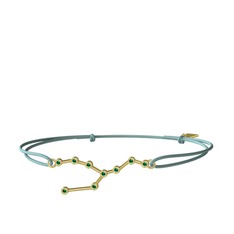 Yeşil kuvars 18 ayar altın bileklik