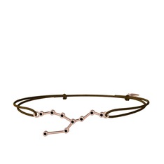 Siyah zirkon 14 ayar rose altın bileklik