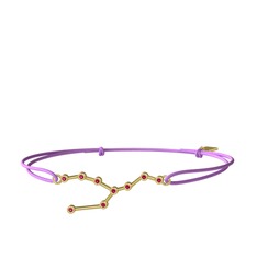 Rodolit garnet 8 ayar altın bileklik