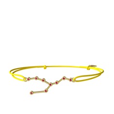 Taurus Bileklik - Rodolit garnet 8 ayar altın bileklik #zzb1o4