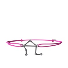 Libra Bileklik - Pırlanta 925 ayar siyah rodyum kaplama gümüş bileklik (0.252 karat) #10azuo6