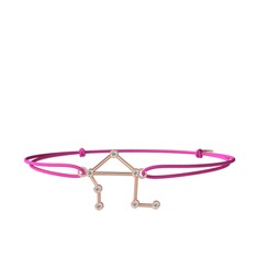 Libra Bileklik - Beyaz zirkon 14 ayar rose altın bileklik #121ilud