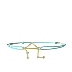 Libra Bileklik - Akuamarin 18 ayar altın bileklik #16mjq5j