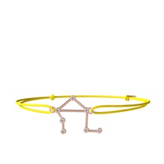 Libra Bileklik - Beyaz zirkon 8 ayar rose altın bileklik #17z5t3g