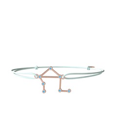 Libra Bileklik - Akuamarin 14 ayar rose altın bileklik #1aqea7q