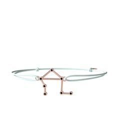 Libra Bileklik - Siyah zirkon 8 ayar rose altın bileklik #1doqb0b