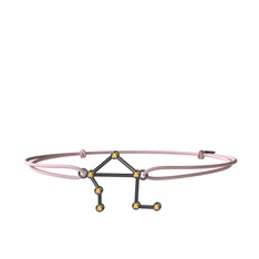 Libra Bileklik - Sitrin 925 ayar siyah rodyum kaplama gümüş bileklik #1eysf7s