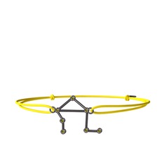 Libra Bileklik - Peridot 925 ayar siyah rodyum kaplama gümüş bileklik #1ghb0a9