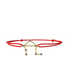 Libra Bileklik - Lab safir 8 ayar altın bileklik #1gorljp