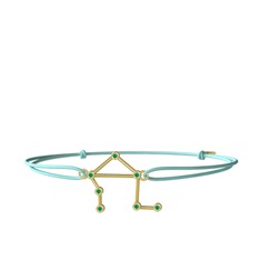 Kök zümrüt 14 ayar altın bileklik