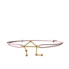 Libra Bileklik - Rodolit garnet 8 ayar altın bileklik #1hkyykj