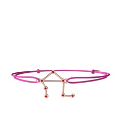 Libra Bileklik - Garnet 18 ayar rose altın bileklik #1hxrahu
