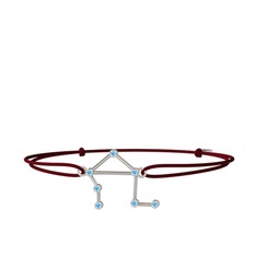 Libra Bileklik - Akuamarin 18 ayar beyaz altın bileklik #1imnem