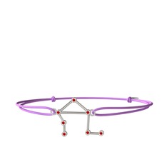 Libra Bileklik - Garnet 8 ayar beyaz altın bileklik #1j7s7kr