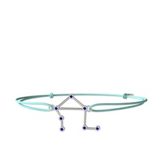 Libra Bileklik - Lab safir 925 ayar gümüş bileklik #1jp20ci