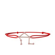 Libra Bileklik - Pembe kuvars 18 ayar rose altın bileklik #1ofvsv