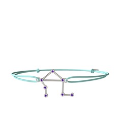 Libra Bileklik - Ametist 925 ayar gümüş bileklik #1tctqbz