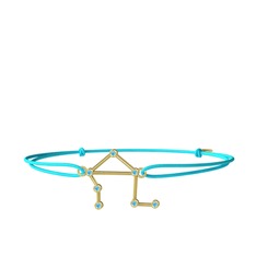 Libra Bileklik - Akuamarin 14 ayar altın bileklik #1ufbc7m