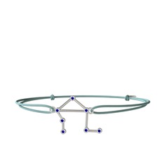 Libra Bileklik - Lab safir 18 ayar beyaz altın bileklik #1v5v1u7