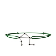 Libra Bileklik - Siyah zirkon 925 ayar gümüş bileklik #1wl6j2i