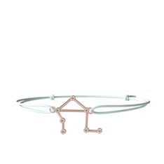 Libra Bileklik - Beyaz zirkon 14 ayar rose altın bileklik #1x8gm0q
