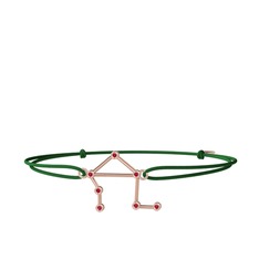 Libra Bileklik - Rodolit garnet 925 ayar rose altın kaplama gümüş bileklik #1x9onib