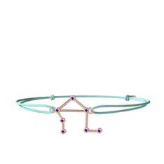 Libra Bileklik - Ametist 14 ayar rose altın bileklik #1xelu4a