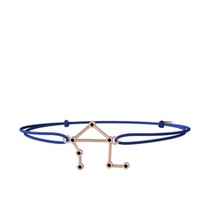 Siyah zirkon 18 ayar rose altın bileklik