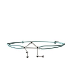 Libra Bileklik - Siyah zirkon 925 ayar gümüş bileklik #2ztw8v