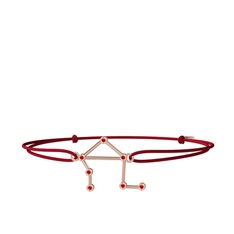 Libra Bileklik - Garnet 18 ayar rose altın bileklik #31zh45
