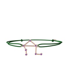 Libra Bileklik - Ametist 14 ayar rose altın bileklik #4cc6g1