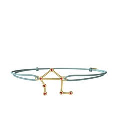 Libra Bileklik - Rodolit garnet 14 ayar altın bileklik #55tpwa