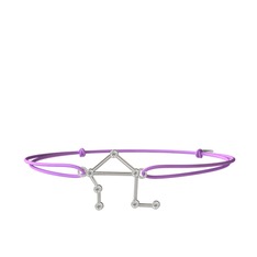 Libra Bileklik - Swarovski 8 ayar beyaz altın bileklik #5g12le