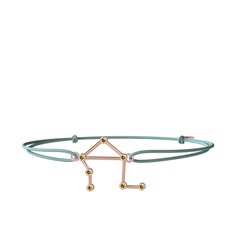 Peridot 14 ayar rose altın bileklik