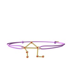 Libra Bileklik - Garnet 14 ayar altın bileklik #be47lj