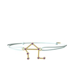 Libra Bileklik - Ametist 8 ayar altın bileklik #dyzpkk