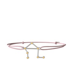 Libra Bileklik - Sitrin 18 ayar beyaz altın bileklik #f6l4mk